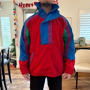 APRES Ski Roffe Vintage Windbreaker Quarter Zip Jacket